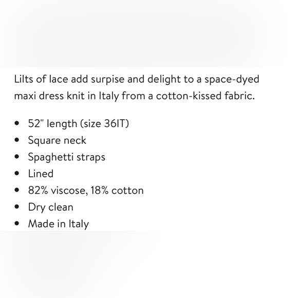 Missoni Space Dye Lace Inset Maxi Dress NWT - Picture 10 of 10